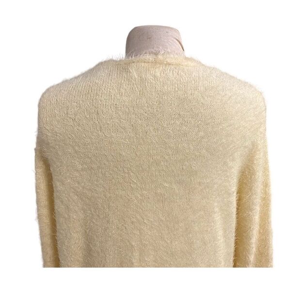 NWT Idem Ditto Open Cardigan Ivory Size L Front Pockets SOFT - Picture 7 of 12